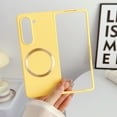 thumbnail image 1 of ELEHOLD for Samsung Galaxy Z Fold 6 Case, Skin-Touch Slim Lightweight Case Compatible with MagSafe Magnetic Wireless Charging Shockproof Protective Cover for Samsung Z Fold 6, Yellow, 1 of 4