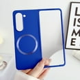 thumbnail image 1 of ELEHOLD for Samsung Galaxy Z Fold 6 Case, Skin-Touch Slim Lightweight Case Compatible with MagSafe Magnetic Wireless Charging Shockproof Protective Cover for Samsung Z Fold 6, Blue, 1 of 5