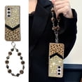 thumbnail image 1 of ELEHOLD for Samsung Galaxy Z Fold 6 Case, Women Girl Slim Hard PC Glitter Leopard Pattern Design Shock-Absorbent Protective Case with Lanyard for Samsung Galaxy Z Fold 6,Gold, 1 of 9