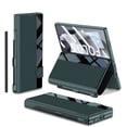 thumbnail image 1 of ELEHOLD for Samsung Galaxy Z Fold 7 Case,Luxury Business Leather Flip Kickstand Full Body Protection Shockproof Case with S-Pen Holder & Screen Protector for Samsung Galaxy Z Fold 7,Darkgreen, 1 of 7