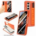 thumbnail image 1 of ELEHOLD for Samsung Galaxy Z Fold 7 Skin Case, Feel Matte Back Cover Hard PC Wristband Heavy Duty Shockproof Case with S Pen Holder & Screen Protector for Samsung Galaxy Z Fold 7,Orange, 1 of 7