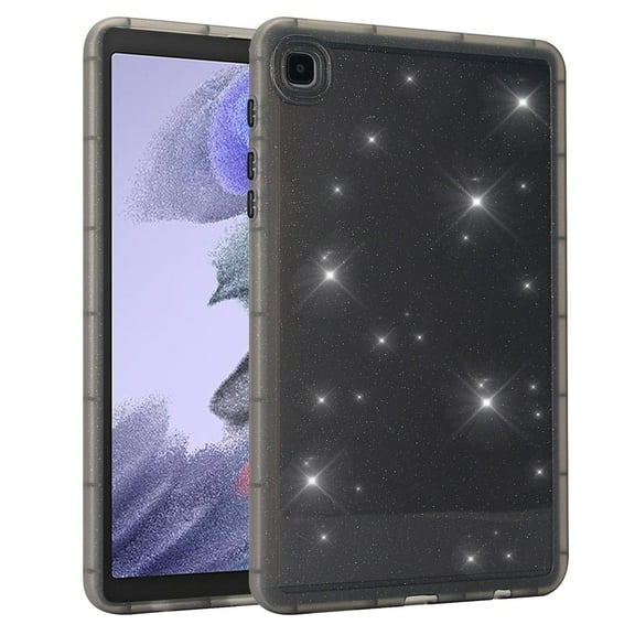 ELEHOLD For Samsung Tab A7 10.4 (2020) Slim Glitter Clear Case Soft TPU Cover, Military Grade Proetction, Reinforced Shock-Absorbing Corner, Slim&Lightweight, Gray