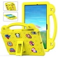 thumbnail image 1 of ELEHOLD for Samsung Tab A8 10.5 inch Kids Case, Cute Cartoon EVA Kids-Friendly Handle Grip Kickstand Shockproof Rugged Protective Case for Samsung Tab A8 10.5" X200/X205, Yellow, 1 of 7