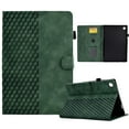 thumbnail image 1 of ELEHOLD For Samsung Tab S7 11" (2020) Diamond Embossing Leather Folio Folding Full Body Protective Case Kickstand Shockproof Cover, Auto Sleep&Wake, with Credit Card Slot, Green, 1 of 10