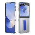 thumbnail image 1 of ELEHOLD for Samsung Z Flip 6 Case, Wireless Charging Ice Touch  Adjustable Kickstand Slim Shockproof Drop Protective Cover with Screen Protector for Samsung Z Flip 6 ,Blue, 1 of 9