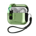 thumbnail image 1 of ELEHOLD Secure Lock AirPods Case with Stand For Airpods Pro 2nd Gen (2022) , Magnetic Closure Anti-Loss Strap Cute Color Design Shockproof Protective Cover Supports Wireless Charging,Armygreen, 1 of 8
