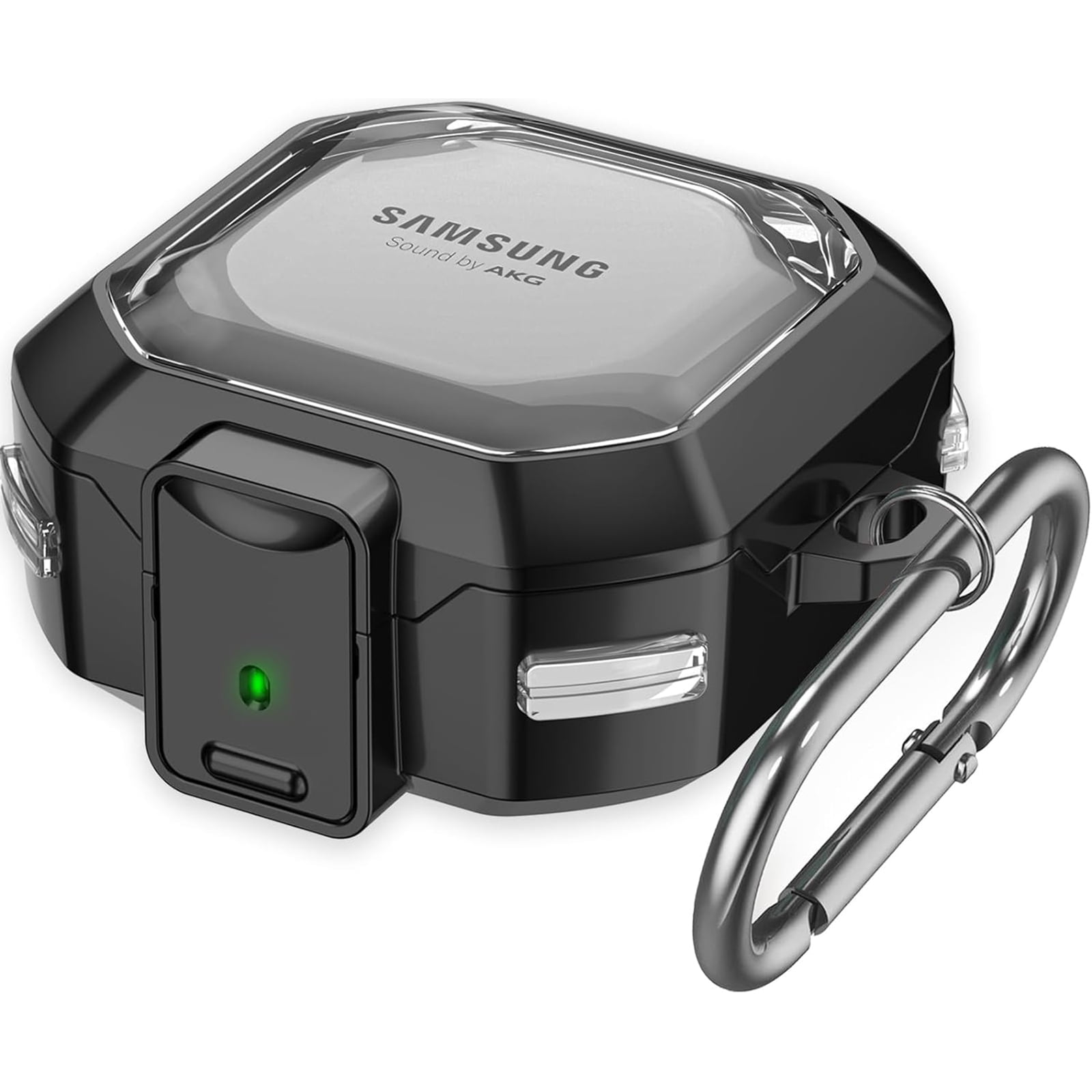 ELEHOLD Secure Lock Clear Case for Samsung Galaxy Buds FE/Galaxy