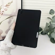 ELEHOLD Shockproof Case Cover for Samsung Tab A7 Lite 8.7 (2021),Slim Lightweight Pen Slot Soft TPU Shock-Absorbent Back Cover for Samsung Tab A7 Lite 8.7 (2021) ,Black