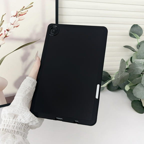 ELEHOLD Shockproof Case Cover for Samsung Tab A7 Lite 8.7 (2021),Slim Lightweight Pen Slot Soft TPU Shock-Absorbent Back Cover for Samsung Tab A7 Lite 8.7 (2021) ,Black