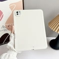 thumbnail image 1 of ELEHOLD Shockproof Case For iPad Pro 11 2024, Slim Lightweight Soft TPU Pen Slot Shock-Absorbent Back Durable Anti-Scratch Shell, White, 1 of 7