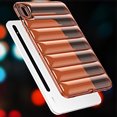 thumbnail image 1 of ELEHOLD Shockproof Clear Case for Samsung Galaxy Tab S9 FE+, Soft Clear Anti-Drop Cover Down Jacket Desigh Camera Protection Shockproof Case Cover, Brown, 1 of 7