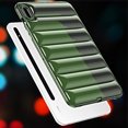 thumbnail image 1 of ELEHOLD Shockproof Clear Case for Samsung Galaxy Tab S9 FE+, Soft Clear Anti-Drop Cover Down Jacket Desigh Camera Protection Shockproof Case Cover, Green, 1 of 7