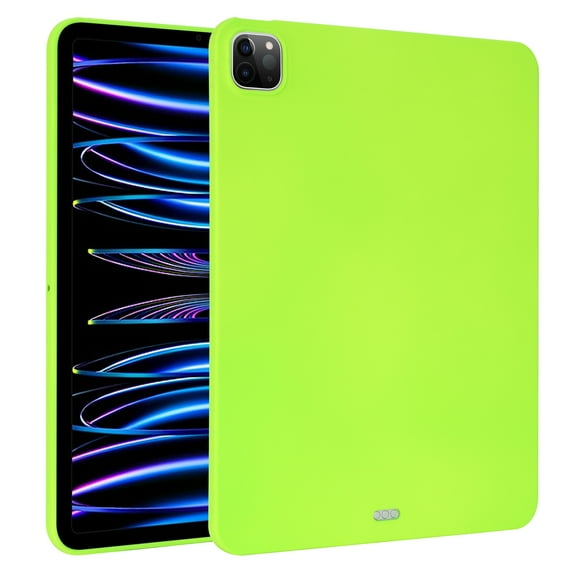 ELEHOLD Silicone Case For Apple iPad 10th Gen Heavy Duty Shockproof Cover, Slim&Lightweight, Soft Skin-Friendly, Anti-Scratch Protective Tablet Cover, Fluorescentgreen