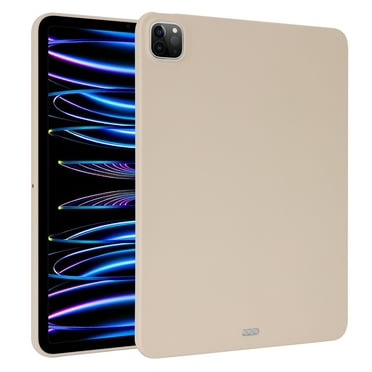 ELEHOLD Silicone Case For iPad Pro 11 2022/2021/2020/2018 Heavy Duty Shockproof Cover, Slim&Lightweight, Soft Skin-Friendly, Anti-Scratch Protective Tablet Cover, Beige