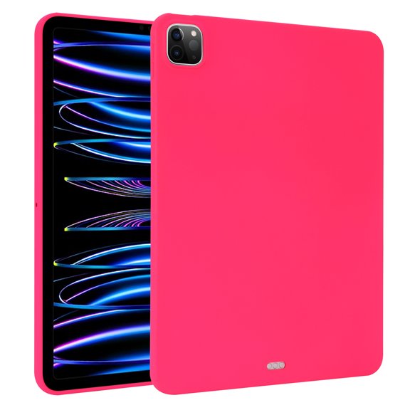 ELEHOLD Silicone Case For iPad mini (6th Generation) Heavy Duty Shockproof Cover, Slim&Lightweight, Soft Skin-Friendly, Anti-Scratch Protective Tablet Cover, Rose
