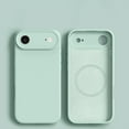 thumbnail image 1 of ELEHOLD Silicone Magnetic Case For iPhone Air, Shockproof Slim Soft TPU Lightweight Flexible Anti-Fingerprint Non-Slip Magnetic Phone Case Lens Protection Cover, Green, 1 of 8