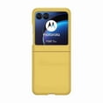 thumbnail image 1 of ELEHOLD Slim Case for Motorola Razr 40 Ultra (2023) Skin-Touch Slim Thin Lightweight Cover with Built-in Front Screen Protector Shockproof Anti-Scratch Case,Yellow, 1 of 7