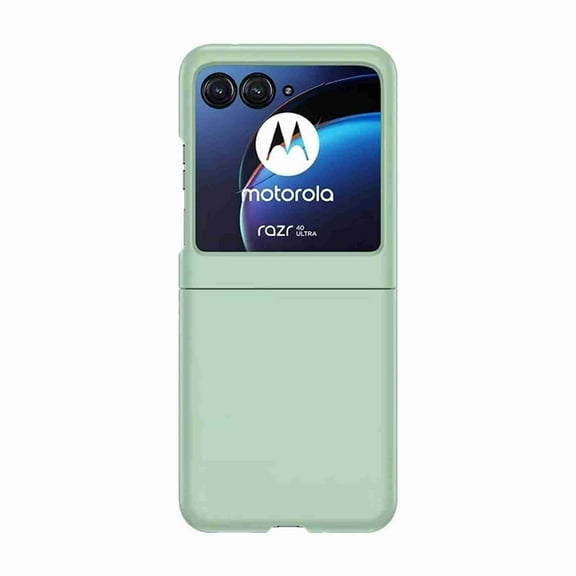 ELEHOLD Slim Case for Motorola Razr 40 Ultra (2023) Skin-Touch Slim Thin Lightweight Cover with Built-in Front Screen Protector Shockproof Anti-Scratch Case,Mint
