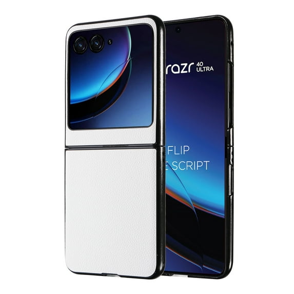 ELEHOLD Slim Case for Motorola Razr 40 Ultra Skin-Friendly Cover, Slim Lightweight Shockproof Non-Slip Anti-Scratch Case for Motorola Razr 40 Ultra, White