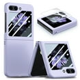 thumbnail image 1 of ELEHOLD Slim Case for Samsung Galaxy Z Flip 5 for Women Men,with Built-in Small Screen Protector Skin-Touch Matte Shockproof Protective Case for Samsung Z Flip 5,Purple, 1 of 6