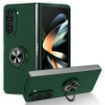 thumbnail image 1 of ELEHOLD Slim Case for Samsung Galaxy Z Fold 5 Rugged Case with Metal Ring Holder Kickstand Support Magnetic Car Mount Holder Shockproof Case for Samsung Galaxy Z Fold 5, Darkgreen, 1 of 9