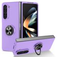thumbnail image 1 of ELEHOLD Slim Case for Samsung Galaxy Z Fold 7 Rugged Case with Metal Ring Holder Kickstand Support Magnetic Car Mount Holder Shockproof Case for Samsung Galaxy Z Fold 7,PurpFle, 1 of 9