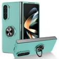 thumbnail image 1 of ELEHOLD Slim Case for Samsung Galaxy Z Fold 7 Rugged Case with Metal Ring Holder Kickstand Support Magnetic Car Mount Holder Shockproof Case for Samsung Galaxy Z Fold 7,Skyblue, 1 of 9