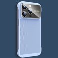 thumbnail image 1 of ELEHOLD Slim Case for iPhone 14 Case Frameless Design Heat Dissipation Honeycomb Full Camera Lens Protection Slim Lightweight Case Cover,blue, 1 of 7