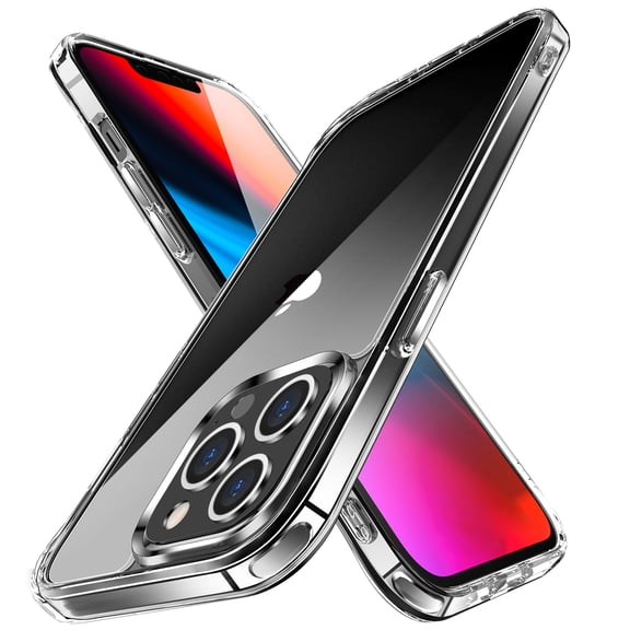 ELEHOLD Slim Clear Case for iPhone 14 Pro 6.1inch,Crystal Transparent PC Back Anti-Fingerprint Non-Yellowing Shockproof Scratch-Resistant Protective Case,Clear