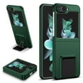 thumbnail image 1 of ELEHOLD Slim Fit Case for Samsung Galaxy Z Flip 5 with Thickened Camera Lens Frame Invisible Foldable Kickstand Non-Slip Full Body Shockproof Protective Cover for Samsung Z Flip 5, Darkgreen, 1 of 10