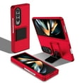 thumbnail image 1 of ELEHOLD Slim Fit Case for Samsung Galaxy Z Fold 3 with Thickened Camera Lens Frame Invisible Hidden Kickstand Non-Slip Full Body Shockproof Protective Cover for Samsung Z Fold 3,Red, 1 of 14