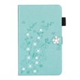 thumbnail image 1 of ELEHOLD Slim Leather Case for iPad 10th Gen 10.9" 2022, Embossed Flowers Pattern Glitter Diamond Card Slots Kickstand Magnetic Clasp Multi-Functional Folio Case,Green, 1 of 6
