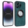 thumbnail image 1 of ELEHOLD Slim Magnetic Case for iPhone 12 Pro Max,PU Leather Stylish Logo View Window Camera Lens Protection Compatible with MagSafe Anti-Scratch Shockproof Case,Green, 1 of 7