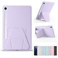 thumbnail image 1 of ELEHOLD Slim Tablet Case for Samsung Galaxy Tab S10+ / S9 FE+ / S9+ , Foldable Stand Magnetic Pen Slot Shockproof Lightweight Soft Silicone Back Shell Cover ,Purple, 1 of 7