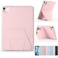 thumbnail image 1 of ELEHOLD Slim Tablet Case for iPad 9th/8th/7th Generation, Foldable Stand Magnetic Shockproof Lightweight Soft Silicone Back Shell Cover for iPad 9th/8th/7th Generation, Pink, 1 of 6