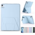 thumbnail image 1 of ELEHOLD Slim Tablet Case for iPad Mini 7th(A17 Pro) 2024/ 6th Generation, Foldable Stand Magnetic Shockproof Lightweight Soft Silicone Back Shell Cover for iPad Mini 7th 6th Generation, Blue, 1 of 7