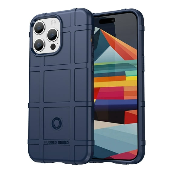 ELEHOLD Soft Shockproof Case for iPhone 15 Plus 2023, Rugged Heavy Duty Protective Cover Non-Slip Anti-Scratch Flexible Case for iPhone 15 Plus 6.7 Inch, Blue
