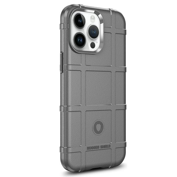 ELEHOLD Soft Shockproof Case for iPhone 15 Pro Max 2023, Rugged Heavy Duty Protective Cover Non-Slip Anti-Scratch Flexible Case for iPhone 15 Pro Max 6.7 Inch, Gray