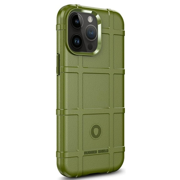 ELEHOLD Soft Shockproof Case for iPhone 15 Pro Max 2023, Rugged Heavy Duty Protective Cover Non-Slip Anti-Scratch Flexible Case for iPhone 15 Pro Max 6.7 Inch, Green