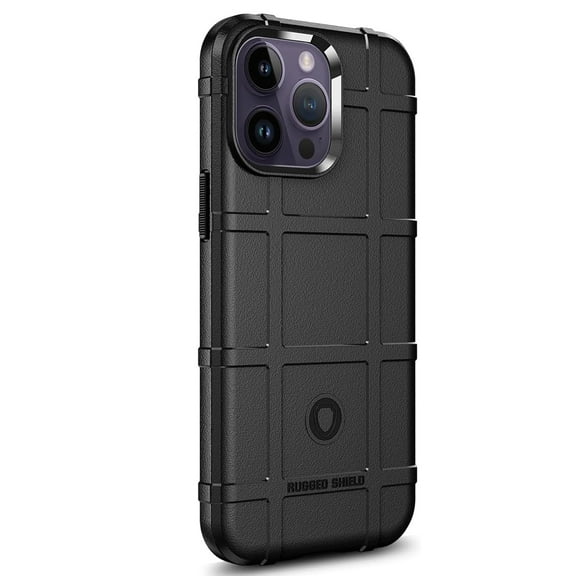 ELEHOLD Soft Shockproof Case for iPhone 15 Pro Max 2023, Rugged Heavy Duty Protective Cover Non-Slip Anti-Scratch Flexible Case for iPhone 15 Pro Max 6.7 Inch, Black