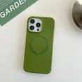 thumbnail image 1 of ELEHOLD Soft Silicone Case for iPhone 14 Pro Max 6.7", Soft Flexible Silicone Compatible with MagSafe Anti-Scratch  Anti-Fingerprint Full Protection Case,Grassgreen, 1 of 7