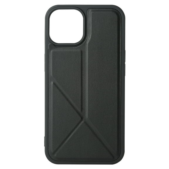 ELEHOLD Stand Case for iPhone 11,Leather Case with TPU Shockproof Bumper Foldable Kickstand Slim Lightweight Protective Case,Black