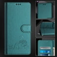 thumbnail image 1 of ELEHOLD for T-Mobile Revvl 7 Wallet Case, Embossed Cat PU Leather RFID Blocking Credit Card Slot Kickstand Support Wireless Charging Shockproof Case with Crossbody Strap for T-Mobile Revvl 7,Darkgreen, 1 of 11