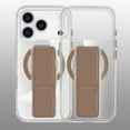 thumbnail image 1 of ELEHOLD Transparent Phone Case For iPhone 17 Pro Max, Slim Wrist Strap Invisible Kickstand Mag-Safe Magnetic Charging Drop Protection Shockproof Clear Phoen Case ,Brown, 1 of 8