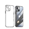 thumbnail image 1 of ELEHOLD Ultra Slim Diamond Clear Rugged Case for iPhone 14 Plus 6.7 inch ,Luxury Crystal Transparent PC Bumper Shockproof Dust-proof Glass All-in-one Camera Lens Protector Fit Case,Black, 1 of 6