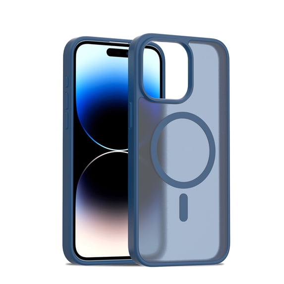 ELEHOLD Ultra-Thin Magnetic Case For iPhone 11, Shockproof TPU Frame Hard PC Back Matte Anti-Fingerprint Protective Magnetic Protective Case For iPhone 11,Darkblue