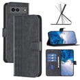 thumbnail image 1 of ELEHOLD Wallet Case for Google Pixel 7a, Embossed Pattern Flip Folio Card Slots Kickstand Magnetic Clasp Premium Leather Wallet Case for Google Pixel 7A,Black, 1 of 8
