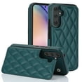 thumbnail image 1 of ELEHOLD Wallet Case for Samsung Galaxy A16 5G,RFID Blocking Card Holders Luxury Argyle Pattern Leather Case Kickstand Magnetic Button Slim Lightweight Shockproof Purse Case,Darkgreen, 1 of 8