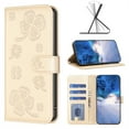 thumbnail image 1 of ELEHOLD Wallet Case for Samsung Galaxy A53 5G Folio Card Holders Case with Premium Leather Embossed Pattern Adjustable Stand Function Magnetic Clasp Shockproof Full Protective Purse Case,gold, 1 of 6