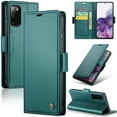 thumbnail image 1 of ELEHOLD Wallet Case For Samsung Galaxy S20+,Premium Leather Case wih RFID Blocking Function Card Slots Kickstand Magnetic Clasp Shockproof Cover for Men Women,Green, 1 of 7